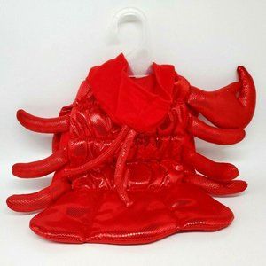 Jo-Ann Fabrics Dog Halloween Costume Red Lobster/Crab Small for Fur Baby Size XS